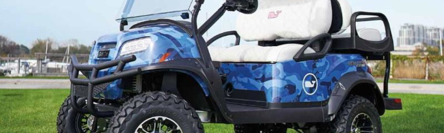 2021 Club Car® TVineyard Vines® Blue Camo Electric for sale in Golf Cart Zone, Lakeway, Texas